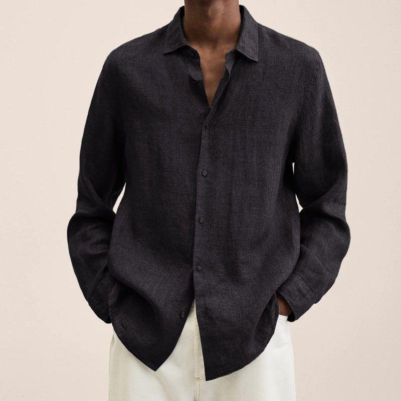 Giovanni Chemise Homme – Breathable Linen, Long Sleeves, Classic & Elegant Design