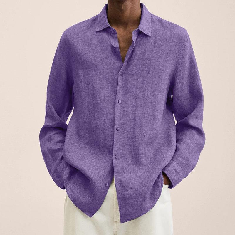 Giovanni Chemise Homme – Breathable Linen, Long Sleeves, Classic & Elegant Design