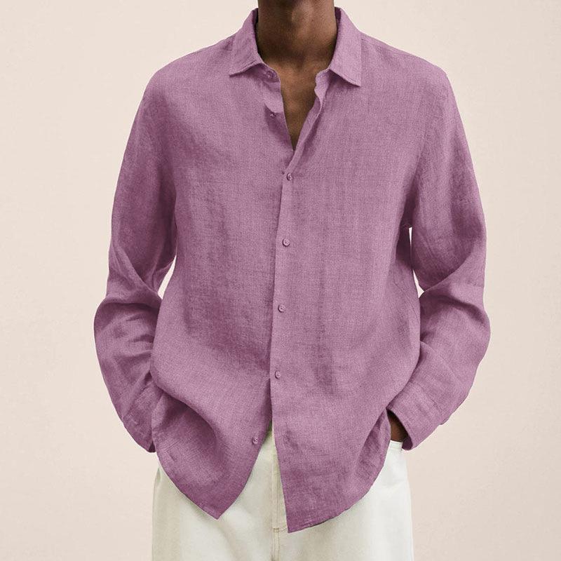Giovanni Chemise Homme – Breathable Linen, Long Sleeves, Classic & Elegant Design