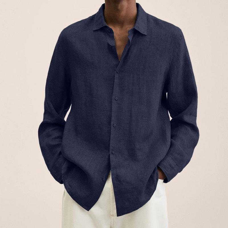 Giovanni Chemise Homme – Breathable Linen, Long Sleeves, Classic & Elegant Design