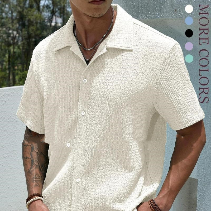 Jay Casual Shirt für Herren – Modernes Kurzarmhemd für Sommer, Urlaub & Alltag
