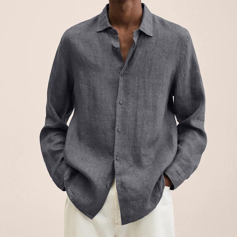 Giovanni Chemise Homme – Breathable Linen, Long Sleeves, Classic & Elegant Design