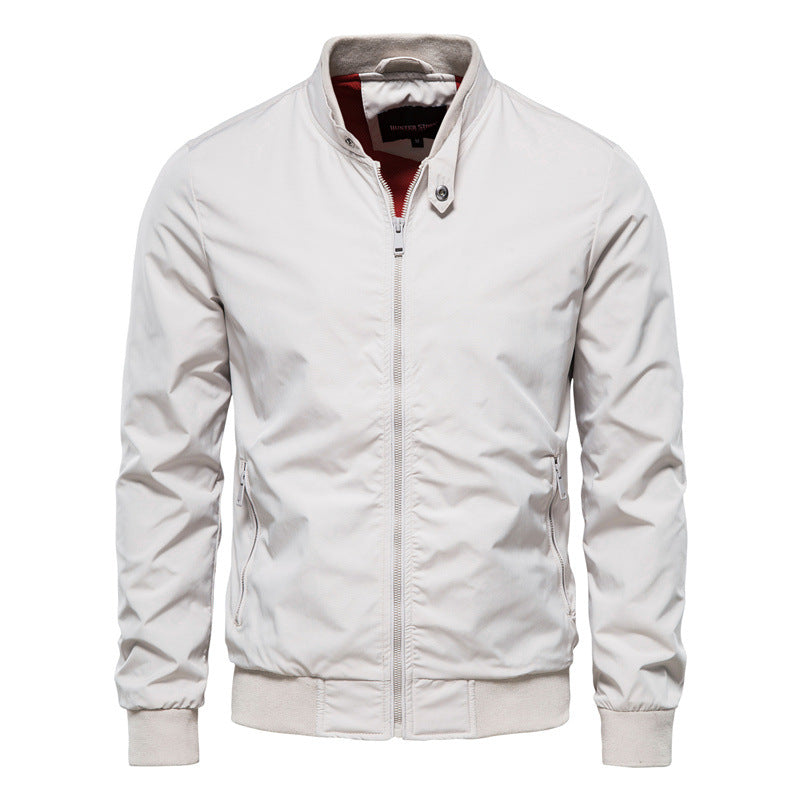 Tyron Dunjacka Herr – Slim Fit Quiltad Jacka med Hög Krage & Lätt Isolering