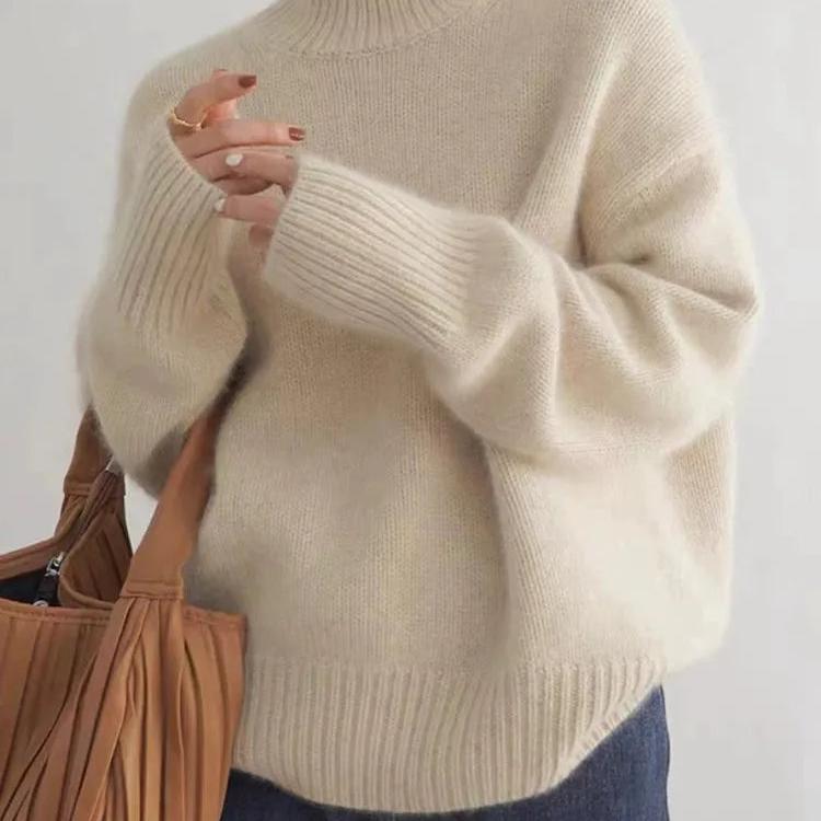 Sydney Damen Rollkragenpullover Oversize aus Kaschmir – Weich, Warm & Elegant