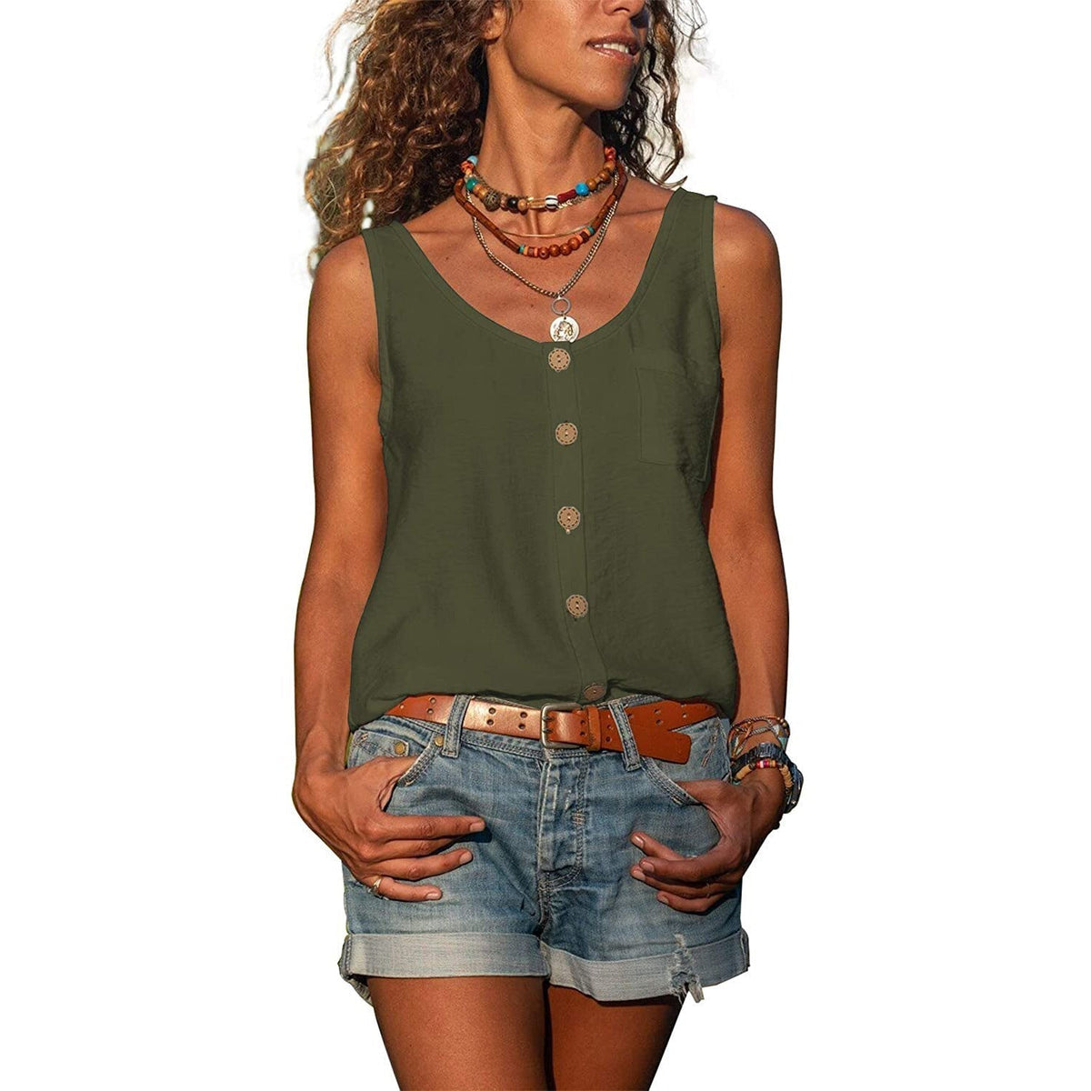 Blisse Women's Tank Top – Elegance Ibiza, Flattering Fit & Premium Materials