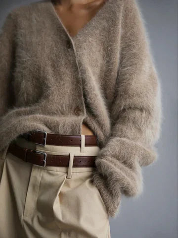 Ella Kashmir Tröja Dam – Lös Elegant & Mjuk Bekväm Tidlös Cardigan