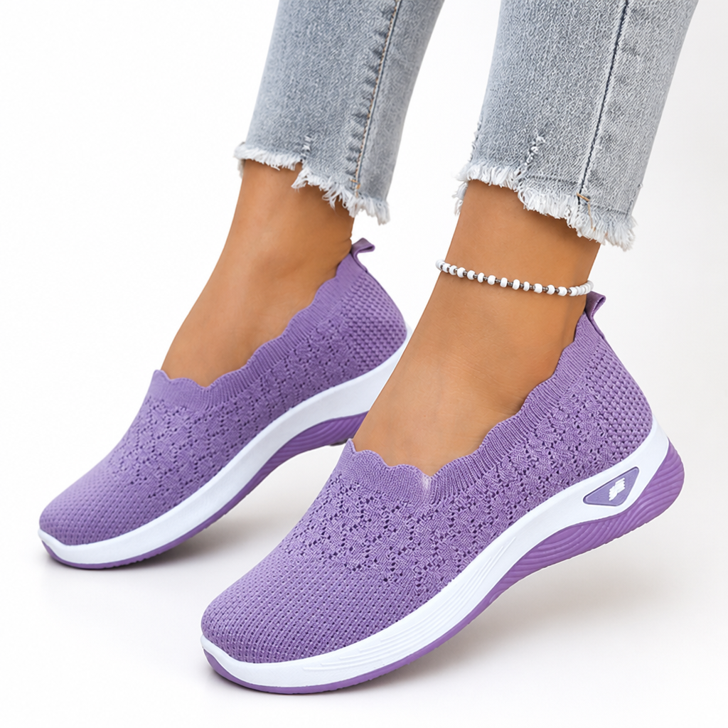 Briella dam-sneakers sedda bakifrån – lätt konstruktion och bekväm passform