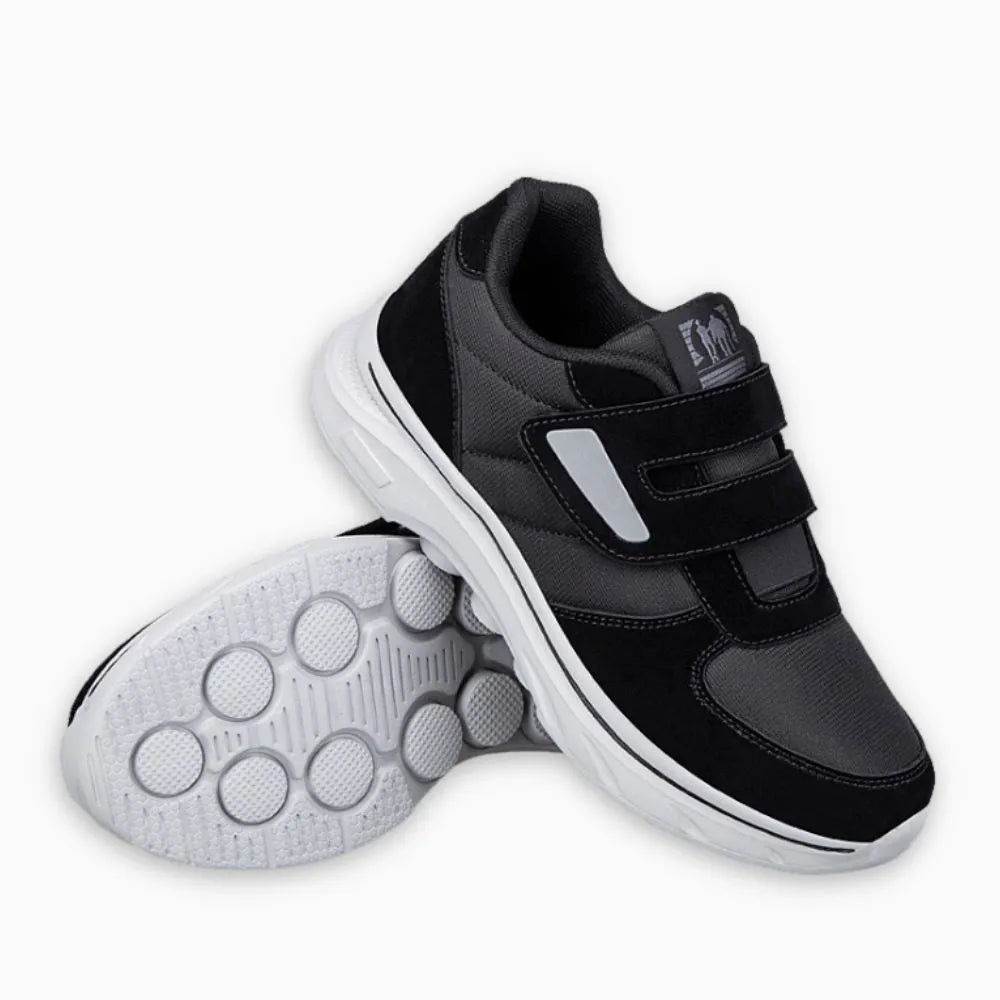 Dam ortopedisk sneaker Nora ljusgrå sedd bakifrån