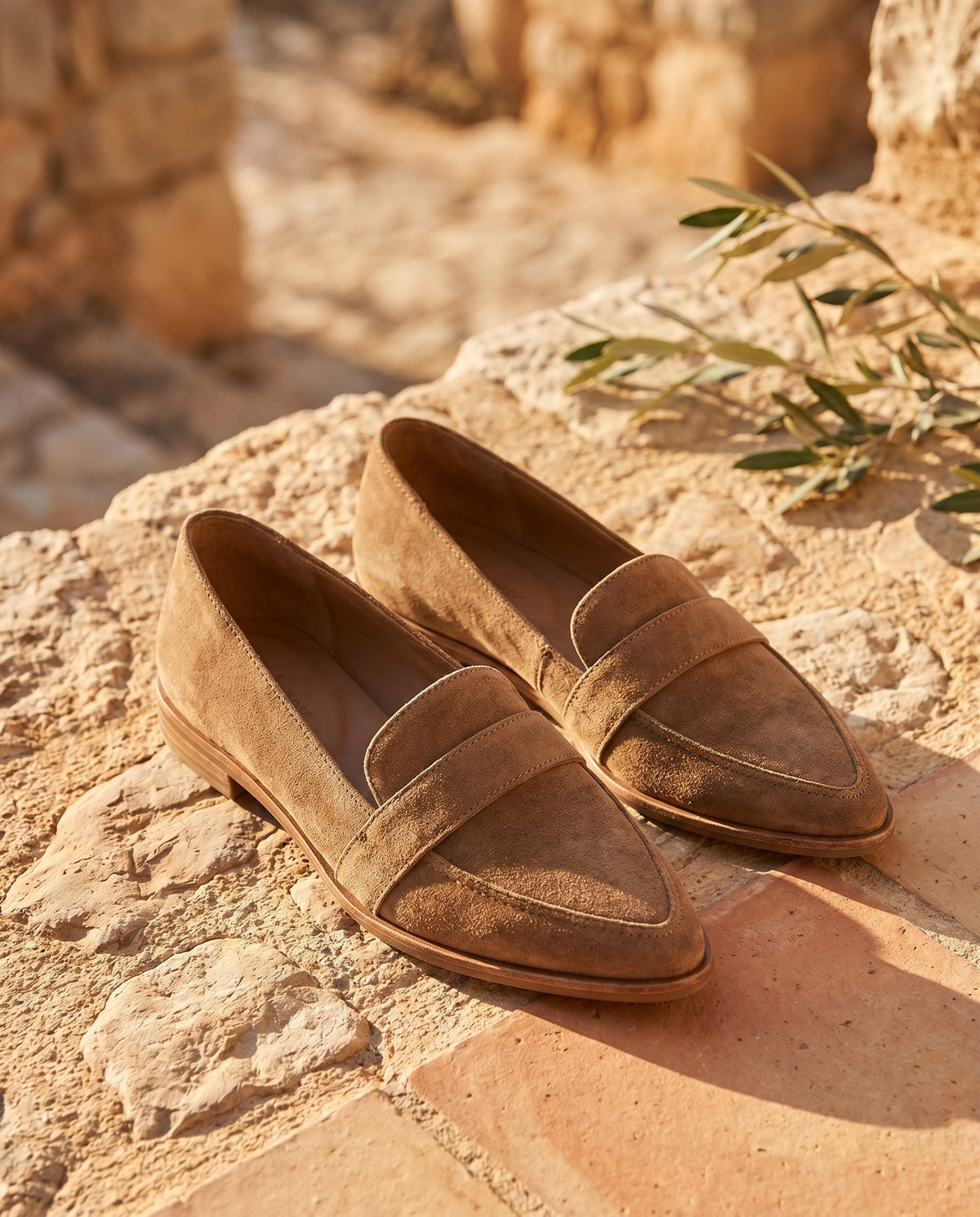 Svarta ortopediska mocka loafers för dam – Dana