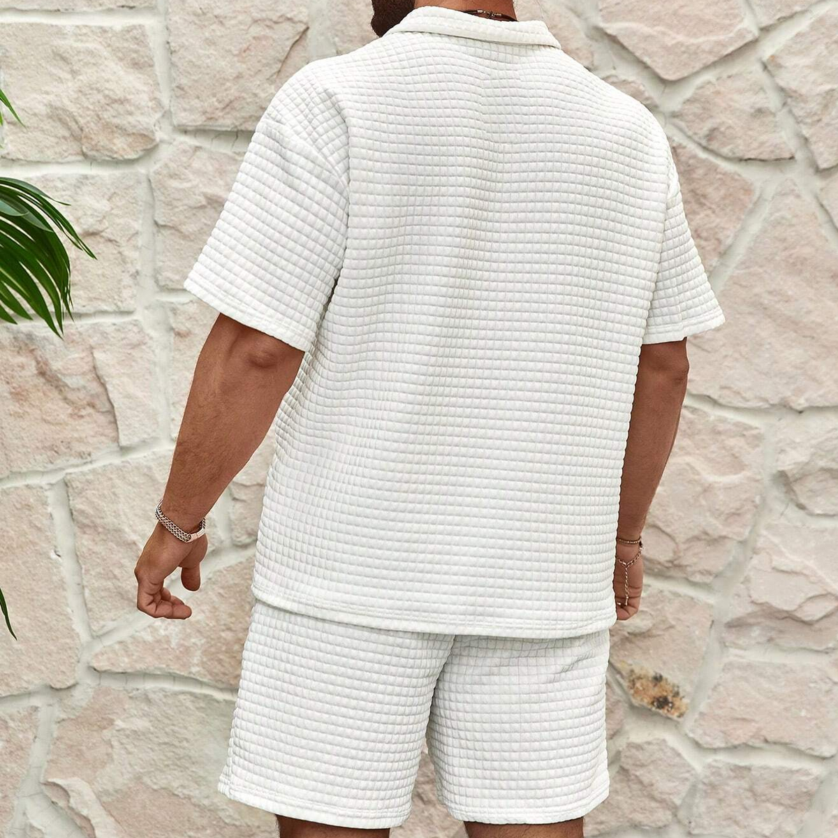 Silas Lyxset Herren – Atmungsaktives Baumwoll-Polo & passende Shorts, Sommerkomfort