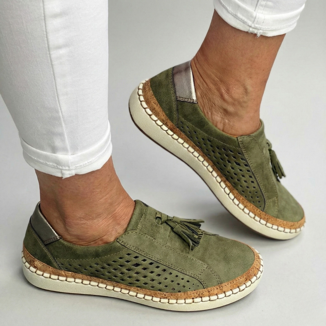 Maja dam slip-on skor med välvstöd och andningsbar design