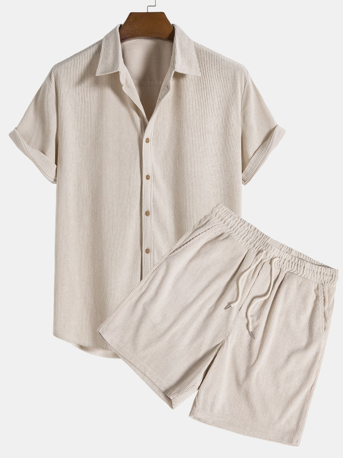 Herren Polo- und Shorts-Set Kareem – Atmungsaktiver Stoff, schmale Passform & Sommerkomfort