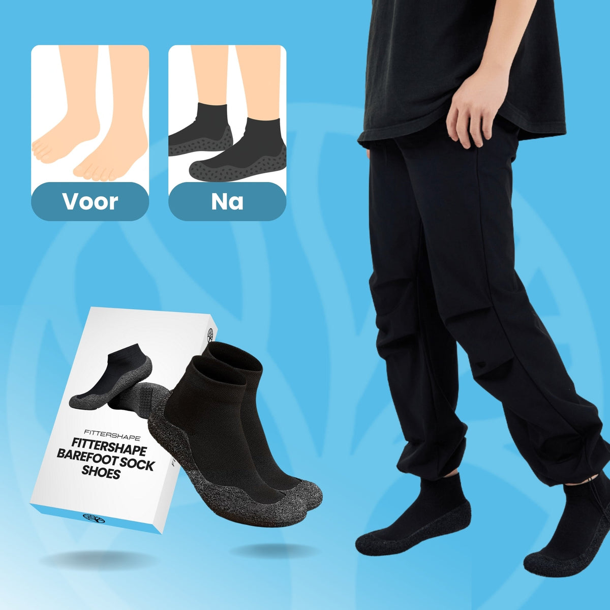 Nokka barefoot sock-skor – perfekta för gymmet