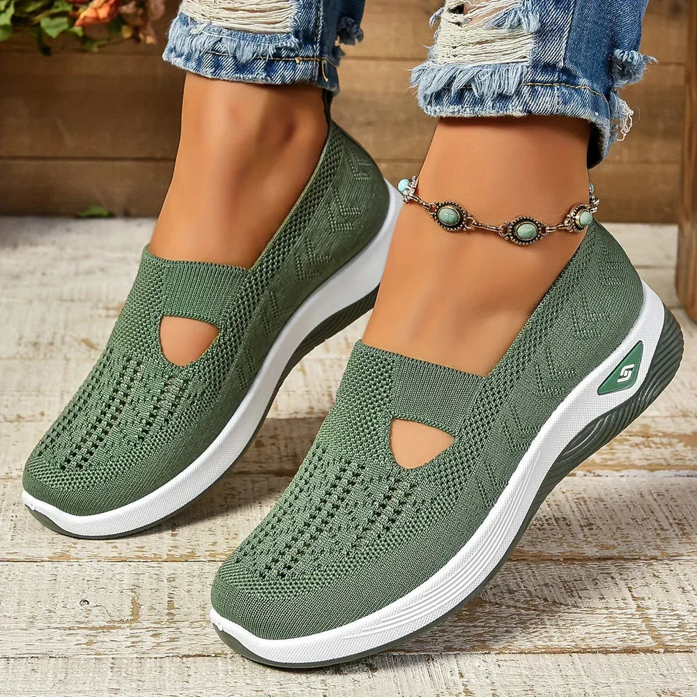 Solvei sneakers i grönt med antitranspirant funktion