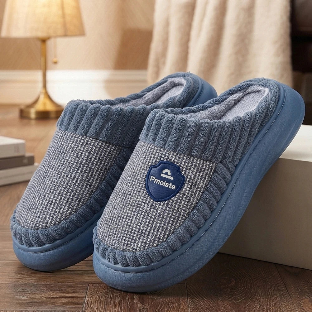 Solvi dam slip-on inneskor visade från sidan med tjock sula