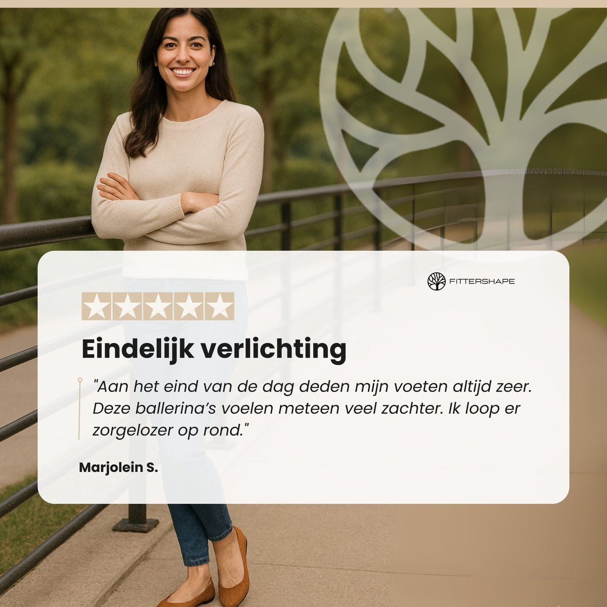 Stella ballerina i grå färg, ovansida närbild