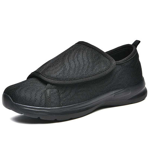 Vera dam vårdsko sneaker i svart med bred kardborrestängning
