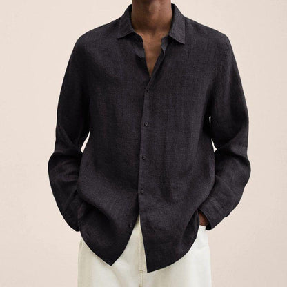 Giovanni Chemise Homme – Breathable Linen, Long Sleeves, Classic & Elegant Design