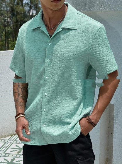 Jay Casual Shirt Men – Modern Short Shirt for Summer, Holidays & Daily Use