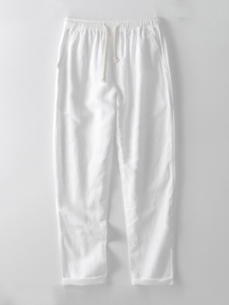 Richard Sommarset Herr – Atmungsaktiver Leinen-Look mit kurzen Ärmeln & bequemen Hosen