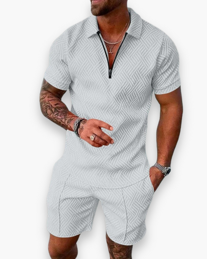 Daniel Herren-Ensemble – Elegantes Sommer-Set mit Polo und leichter Shorts