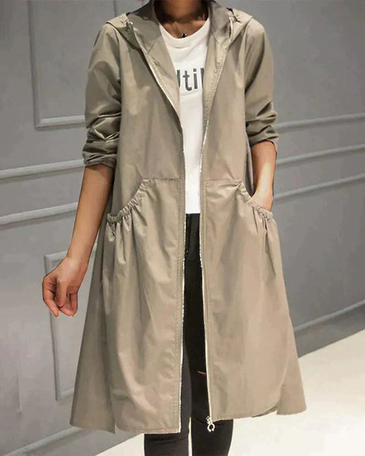 Millie Long Raincoat for Women – Eleganter, wasserdichter Mantel mit leichtem und atmungsaktivem Design