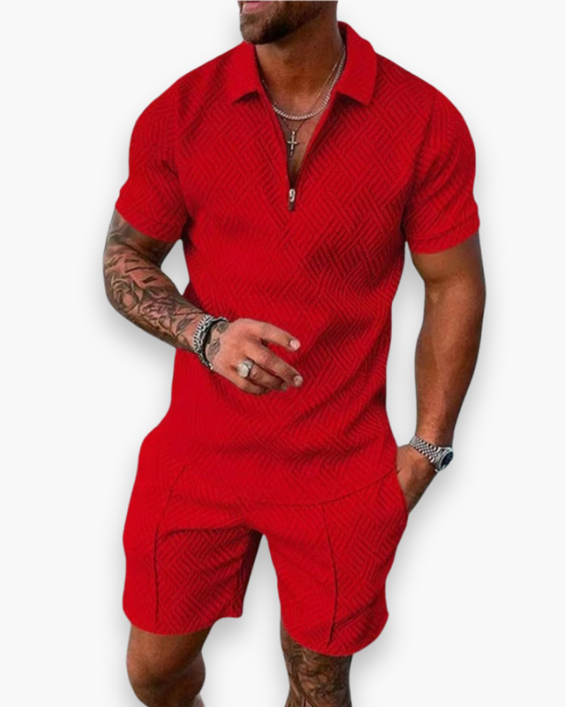 Daniel Herren-Ensemble – Elegantes Sommer-Set mit Polo und leichter Shorts