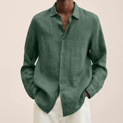 Giovanni Chemise Homme – Breathable Linen, Long Sleeves, Classic & Elegant Design