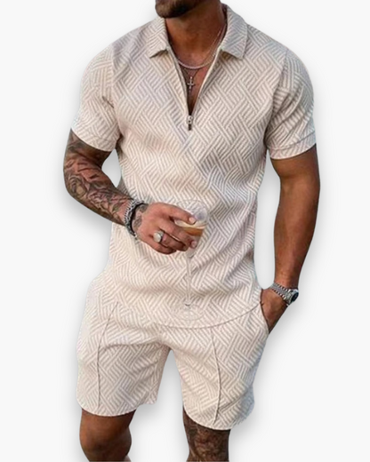 Daniel Herren-Ensemble – Elegantes Sommer-Set mit Polo und leichter Shorts