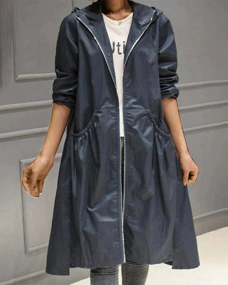 Millie Long Raincoat for Women – Eleganter, wasserdichter Mantel mit leichtem und atmungsaktivem Design