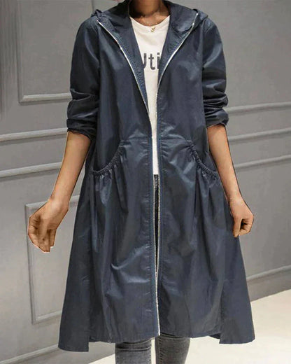 Millie Long Raincoat for Women – Eleganter, wasserdichter Mantel mit leichtem und atmungsaktivem Design