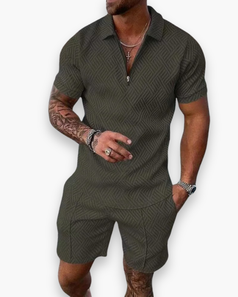 Daniel Herren-Ensemble – Elegantes Sommer-Set mit Polo und leichter Shorts