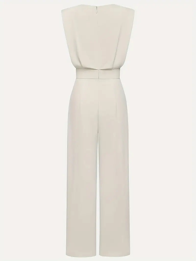 Mira Jumpsuit Damen – Eleganter Jumpsuit mit hoher Taille, geradem Bein & leichtem Stoff