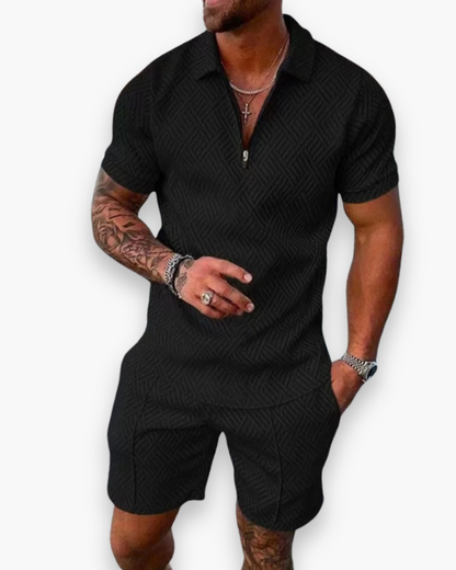 Daniel Herren-Ensemble – Elegantes Sommer-Set mit Polo und leichter Shorts