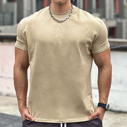 Liam Sport T-Shirt Herren – Lockeres Baumwoll-Kurzarm-T-Shirt mit atmungsaktivem Design