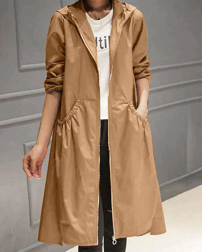 Millie Long Raincoat for Women – Eleganter, wasserdichter Mantel mit leichtem und atmungsaktivem Design