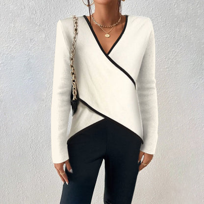 Naya Pullover Damen – Luxuriöser V-Ausschnitt Pullover mit bequemer Passform & elegantem und zeitlosem Design