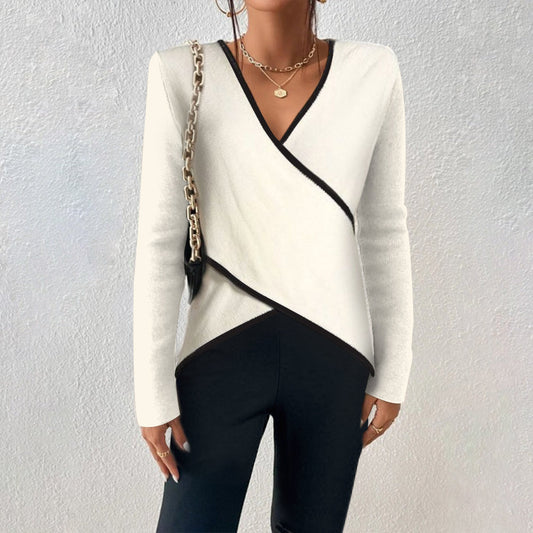 Naya Sweater Women – Luxury V-Neck Sweater with Comfortable Fit & Elegant and Timeless Design