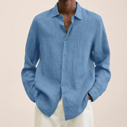 Giovanni Chemise Homme – Breathable Linen, Long Sleeves, Classic & Elegant Design