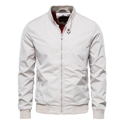 Tyron Dunjacka Herr – Slim Fit Quiltad Jacka med Hög Krage & Lätt Isolering