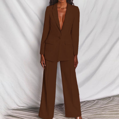 Aitana Set Blazer & Hose – Schickes Outfit mit weitem Bein für Büro & Events