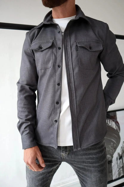 Dave Men's Shirt – Lightweight Spring Jacket with Modern Style and Elegant Cut