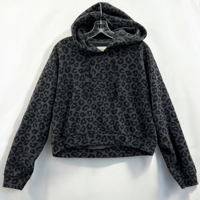 Andrew Herren-Kapuzenpullover – lockere Freizeitpassform & modernes Leopardenmuster