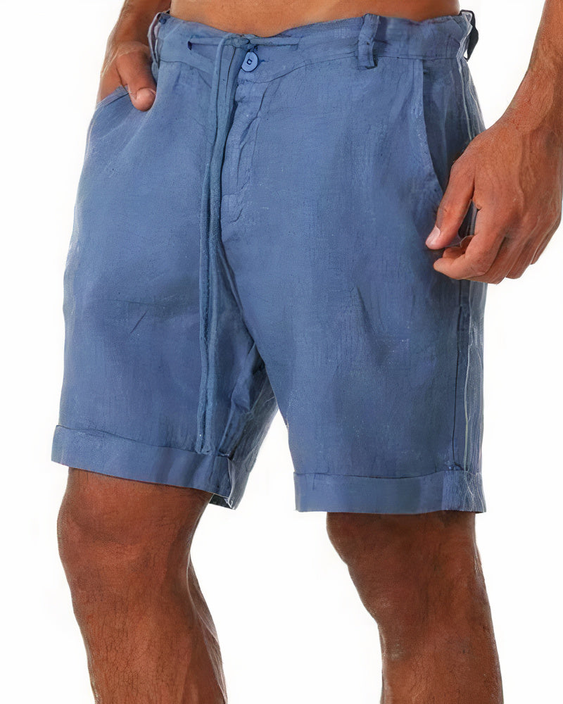 Iven Short Homme – Lässige, leichte Cropped-Hose für Sommer, Strand & Stadt