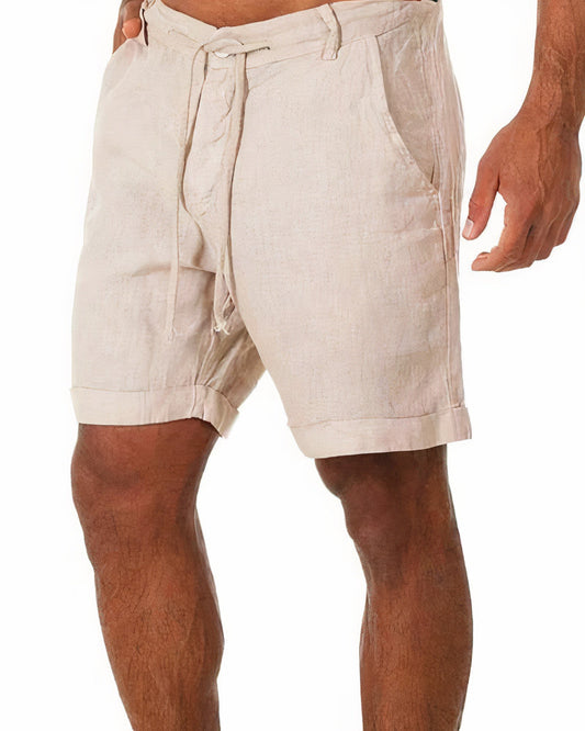 Iven Short Homme – Lässige, leichte Cropped-Hose für Sommer, Strand & Stadt