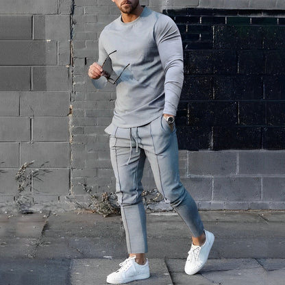 Orlan Herren Essential Ensemble – Leichtes, atmungsaktives Outfit mit bequemem und lässigem Schnitt