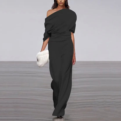 Élodie Vår Jumpsuit Dam – Enkel Knappstängning & Chic Skräddarsydd Skärning