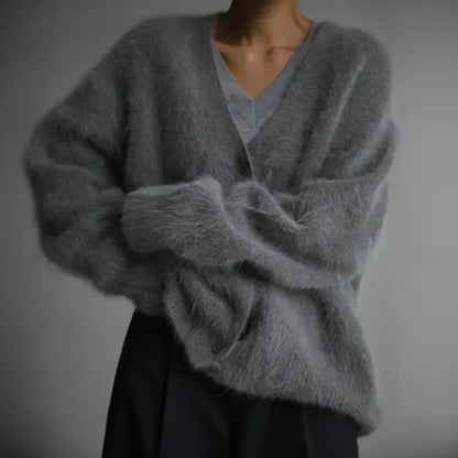 Ella Kashmir Tröja Dam – Lös Elegant & Mjuk Bekväm Tidlös Cardigan