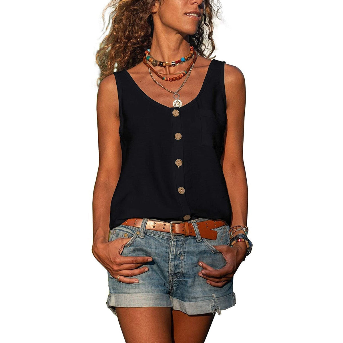 Blisse Women's Tank Top – Elegance Ibiza, Flattering Fit & Premium Materials