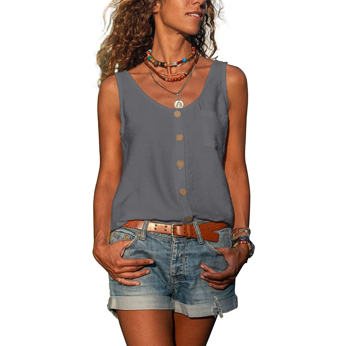 Blisse Women's Tank Top – Elegance Ibiza, Flattering Fit & Premium Materials